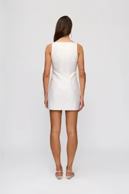 The Wolf Gang Romy Mini Dress Ivory Size 16 for rent on The Volte - image 2