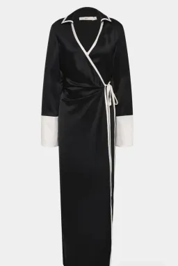 Sir Yasmin Wrap shirt dress for rent on The Volte - image 4