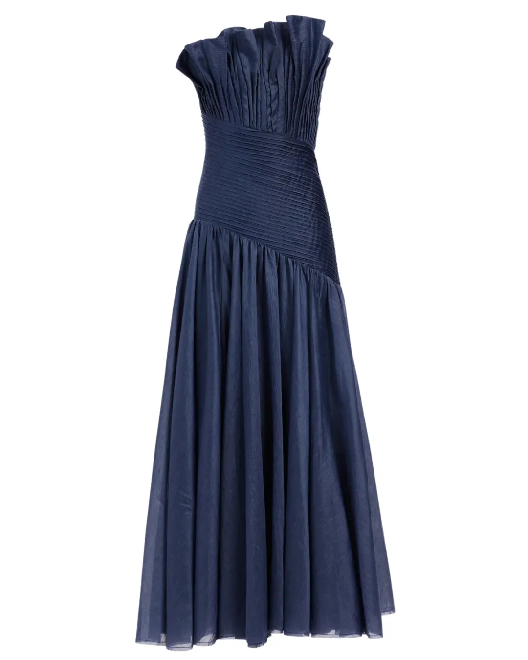 Aje Aquiline Gown Slate Blue Size 10 for rent on The Volte - main image