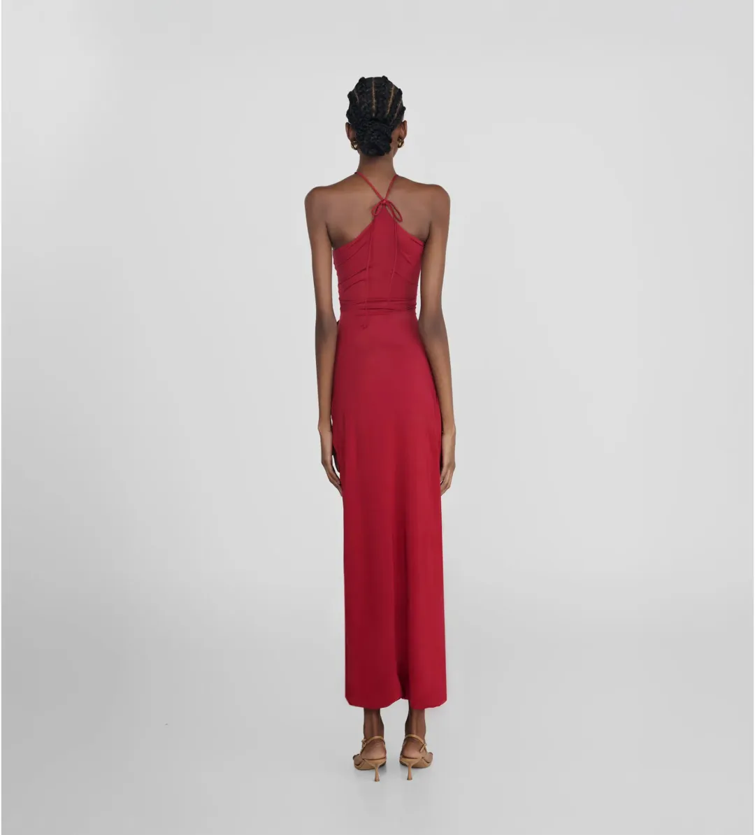 Maygel Coronel Liri Maxi Dress in Carmesi One Size for rent on The Volte - main image