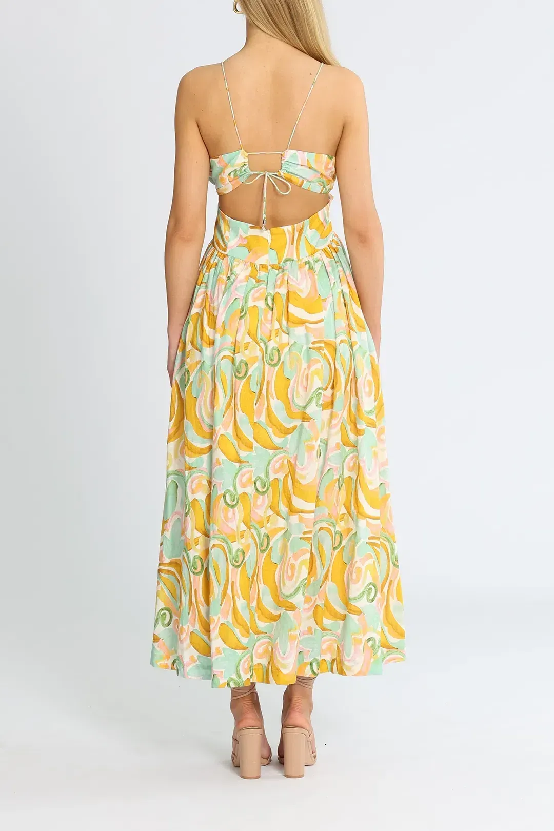 Steele Jasmine Allegro Print Midi Dress Size AU 12 / L for rent on The Volte - main image