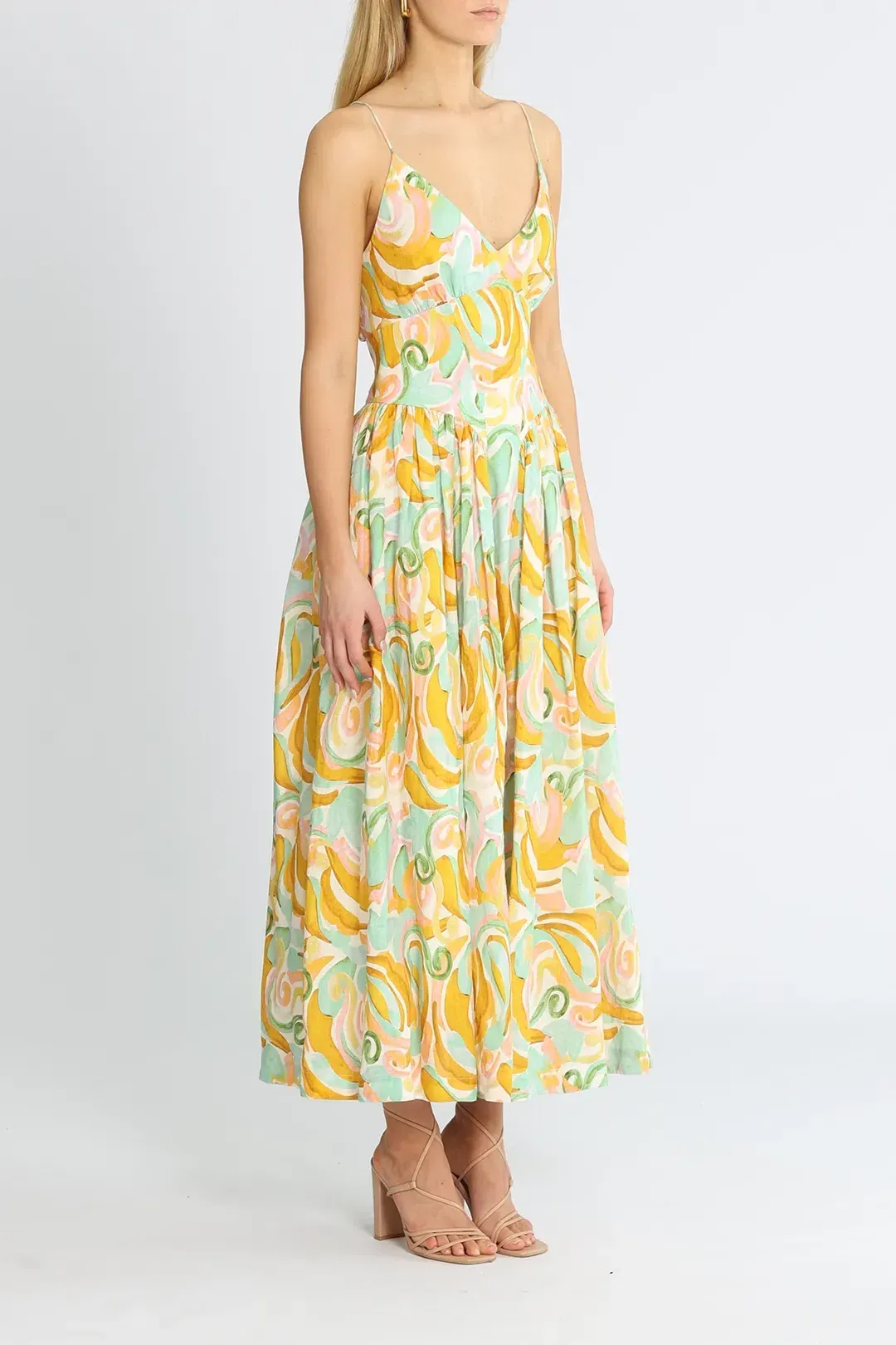 Steele Jasmine Allegro Print Midi Dress Size AU 12 / L for rent on The Volte - main image