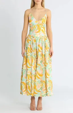 Steele Jasmine Allegro Print Midi Dress Size AU 12 / L for rent on The Volte - image 1