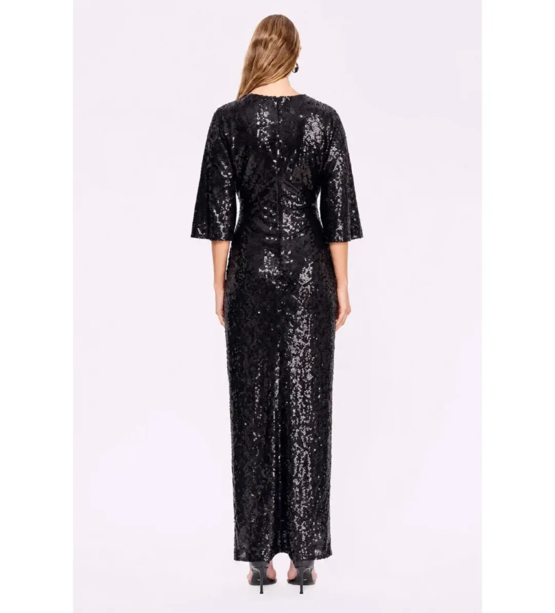 Suboo Ava Sequin Cape Maxi Black Sequin Size L / AU 12 for rent on The Volte - main image