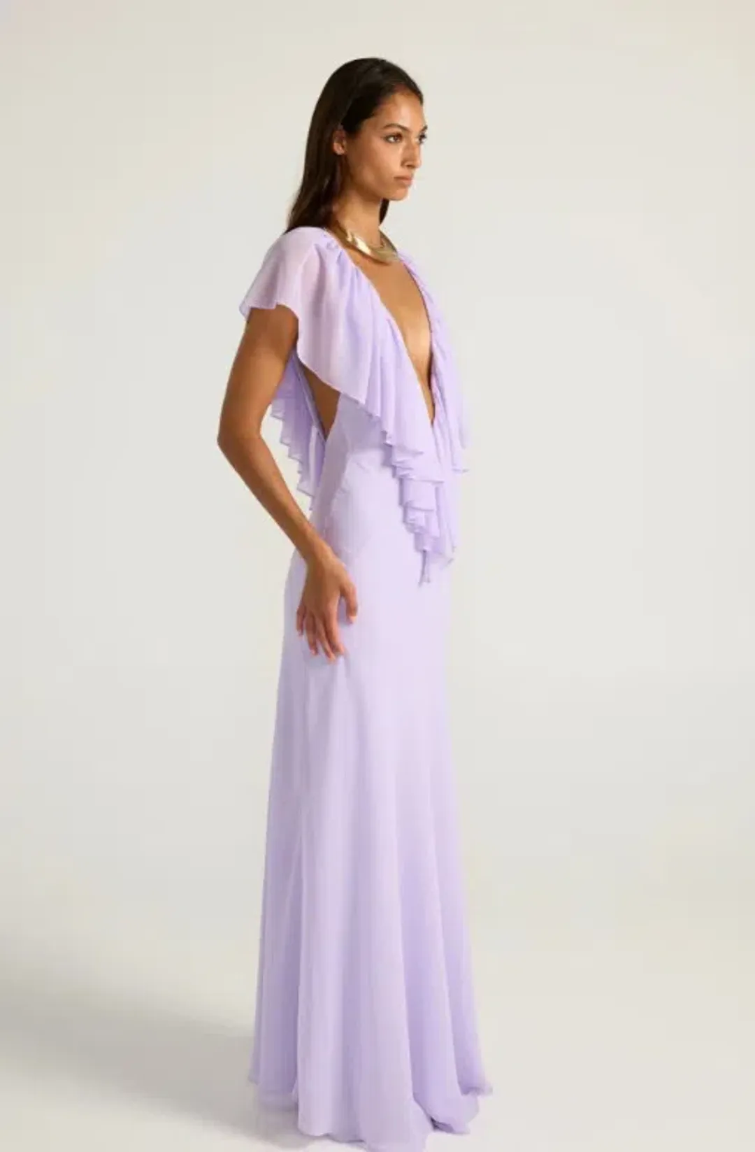 Ance Gria Clover Gown in Lavender Size 6 for rent on The Volte - main image