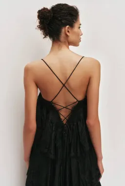 Aje Ophelia Lace Gown Black Size 6 for rent on The Volte - image 2