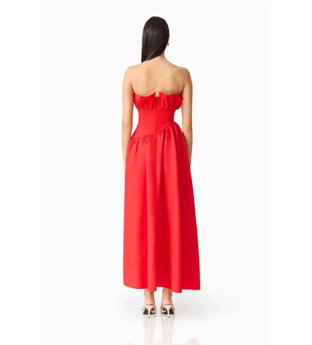 Elliatt Laurel Sleeveless Maxi Dress In Red Size L/AU12 for rent on The Volte - main image