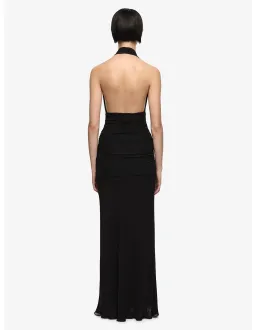 Bec + Bridge Cassis Drape Maxi Dress Black Size 8 for rent on The Volte - image 2