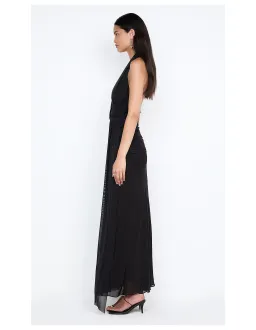 Bec + Bridge Cassis Drape Maxi Dress Black Size 8 for rent on The Volte - image 3