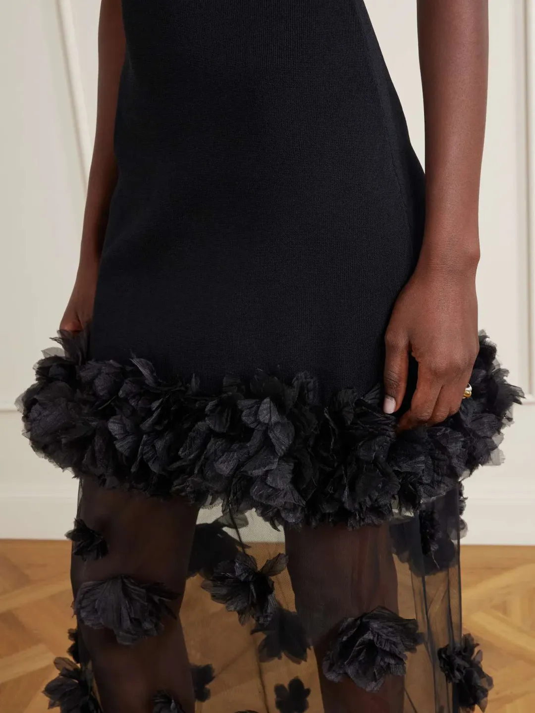 AJE Fleura Knit Midi Dress Size 8 / Size S for rent on The Volte - main image