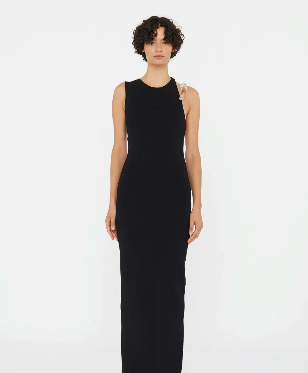Christopher Esber ENCASED NATURE RESIN SL KNIT COLUMN DRESS sz S for rent on The Volte - main image