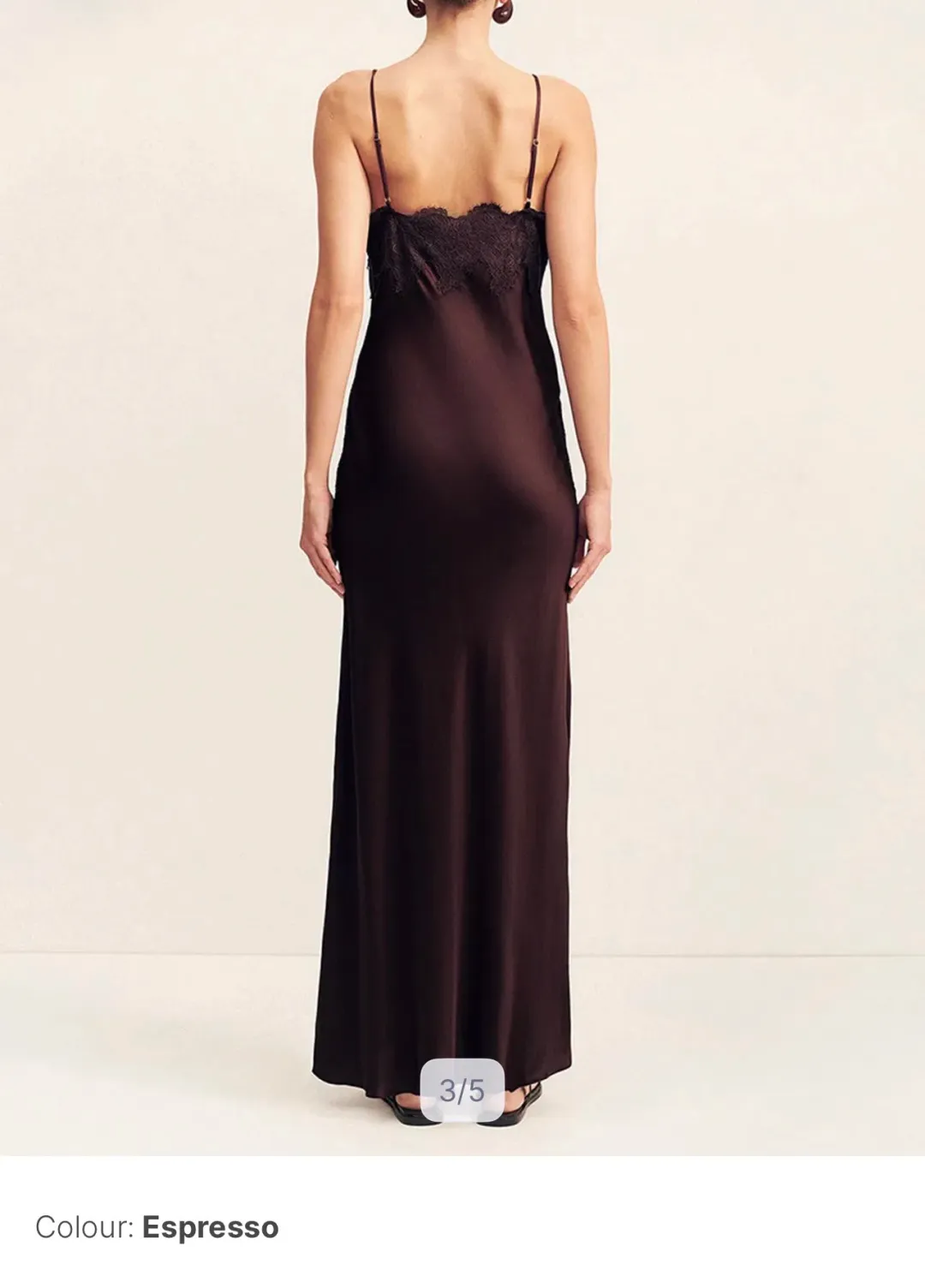 Shona Joy Simona Lace Slip Maxi Dress Size 8 for rent on The Volte - main image