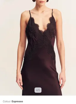 Shona Joy Simona Lace Slip Maxi Dress Size 8 for rent on The Volte - image 3
