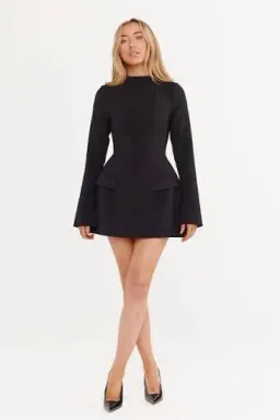 ODD MUSE Split Sleeve Mini Dress in XXS for rent on The Volte - image 1