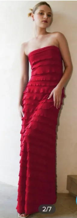 Sacha Drake Maddison Maxi Dress – Red Size 14 for rent on The Volte - image 2