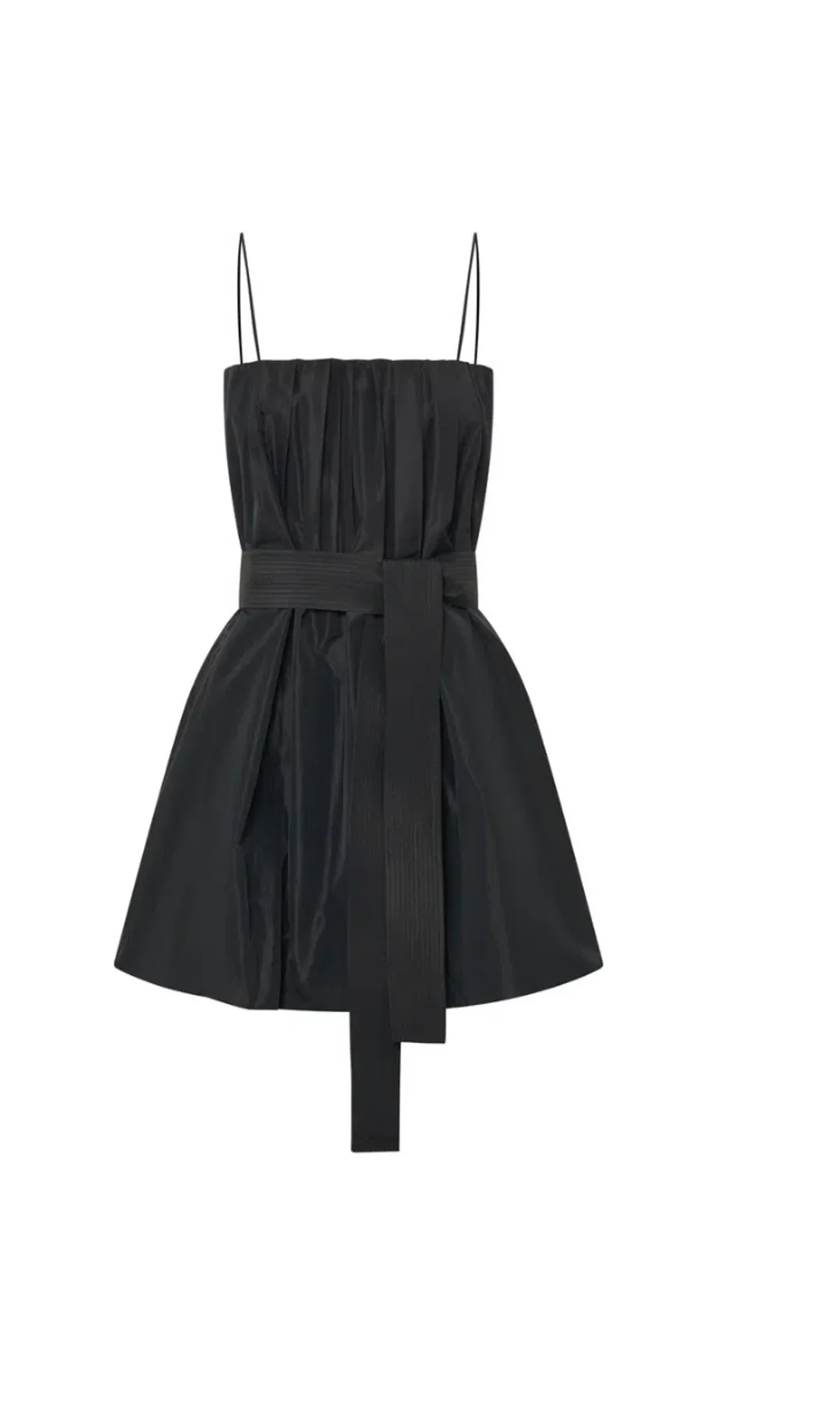 OROTON Taffeta Bubble Mini Dress Black 8 AU for rent on The Volte - main image