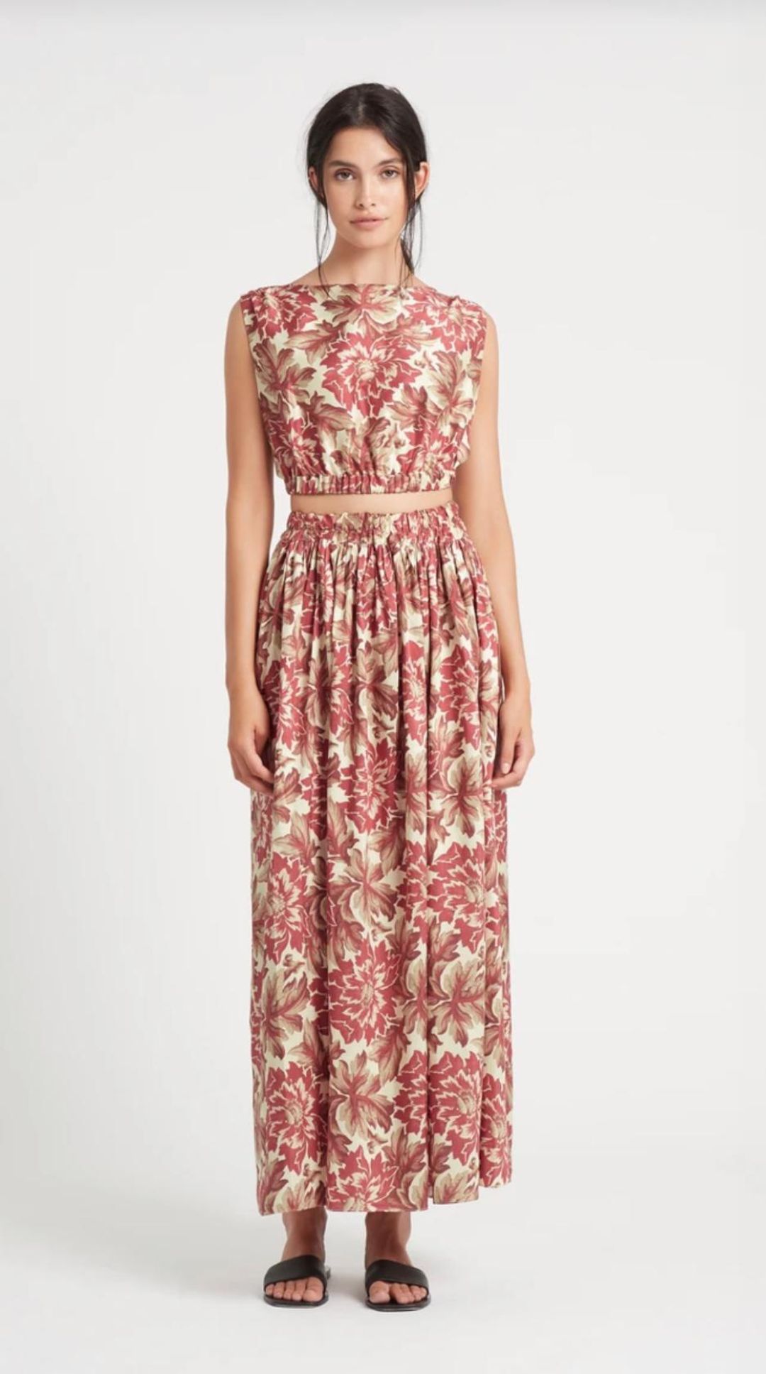 Sir The Label Valletta Midi Floral Print Silk Set | AU 8 for rent on The Volte - main image
