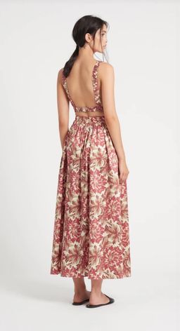 Sir The Label Valletta Midi Floral Print Silk Set | AU 8 for rent on The Volte - image 2