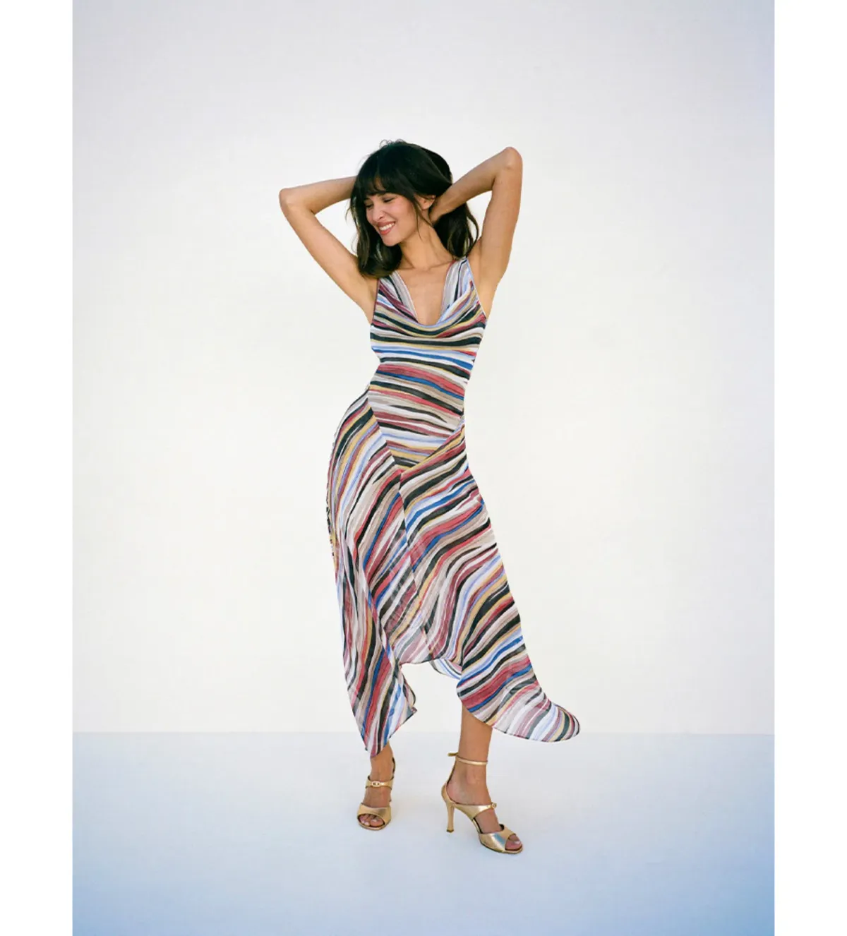 Realisation Par The Cora Midi Dress in Mirage Size S/AU8 for rent on The Volte - main image