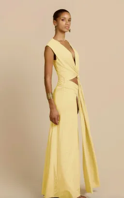 Arcina Ori, JADE DRESS, Maxi LEMON for rent on The Volte - image 3