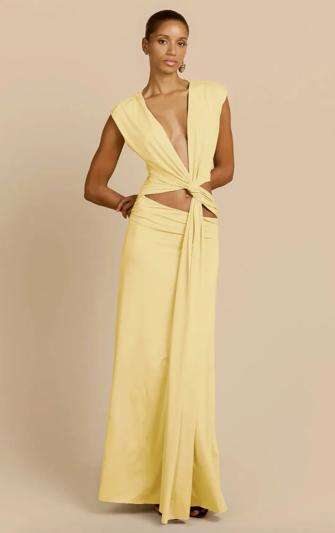Arcina Ori, JADE DRESS, Maxi LEMON for rent on The Volte - main image