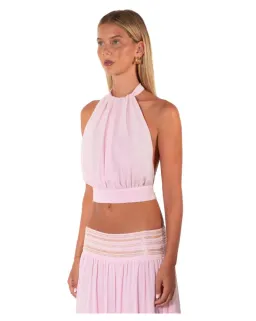 i am delilah, Octavia Halter Set, Quartz, set, maxi, pink, size 8  for rent on The Volte - image 2