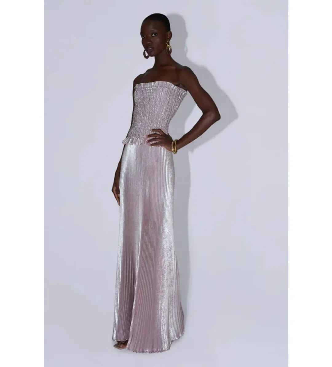 L'Idee Maya Gown in Dusty Shimmer Size AU8 for rent on The Volte - main image