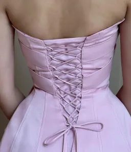 Lirika Matoshi Pink Bow Dress Mini XS  for rent on The Volte - image 4