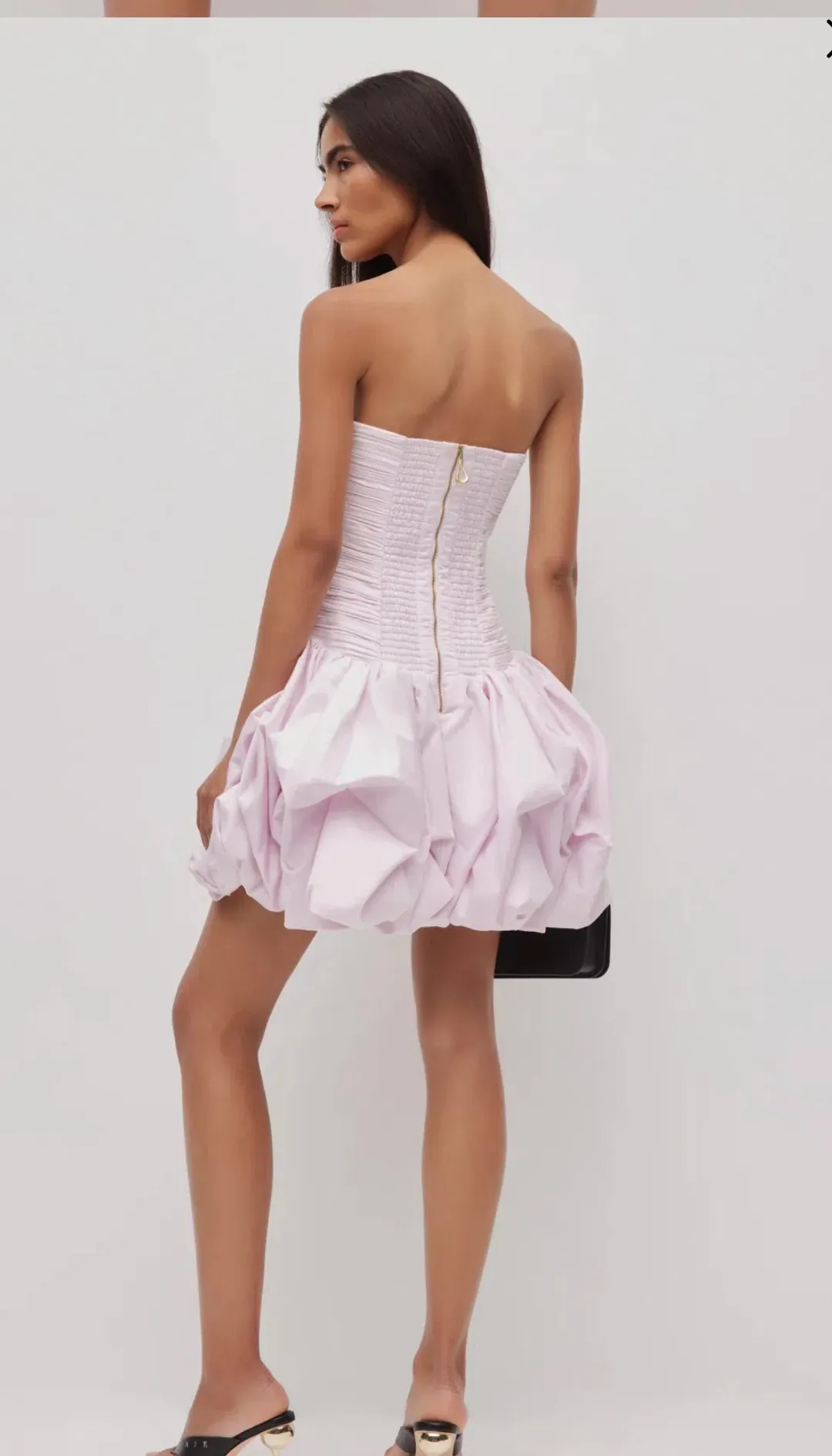 Violette bubble hem mini dress  for rent on The Volte - main image