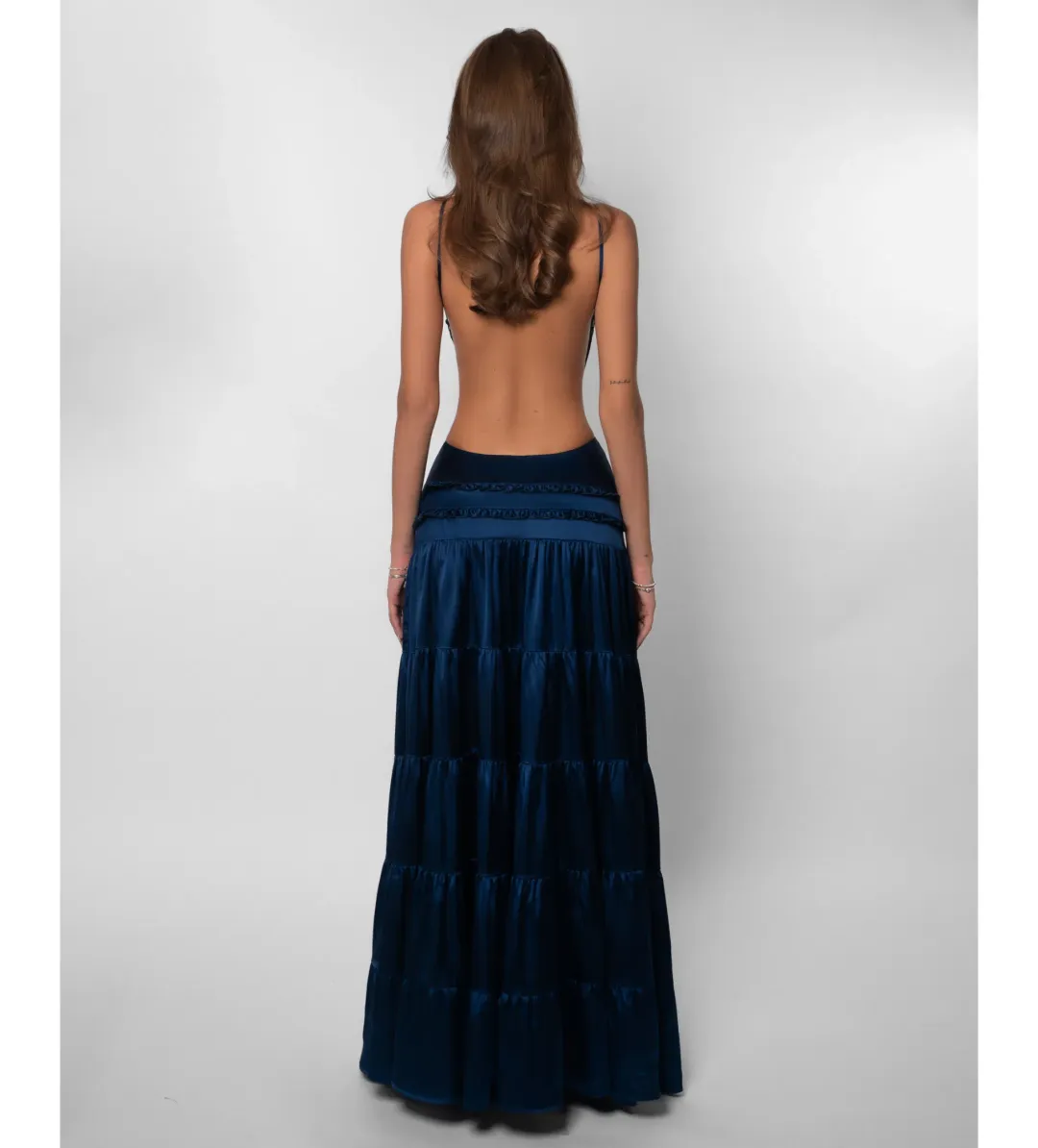 Fenity Raven Maxi Dress in Navy Size AU6 for rent on The Volte - main image