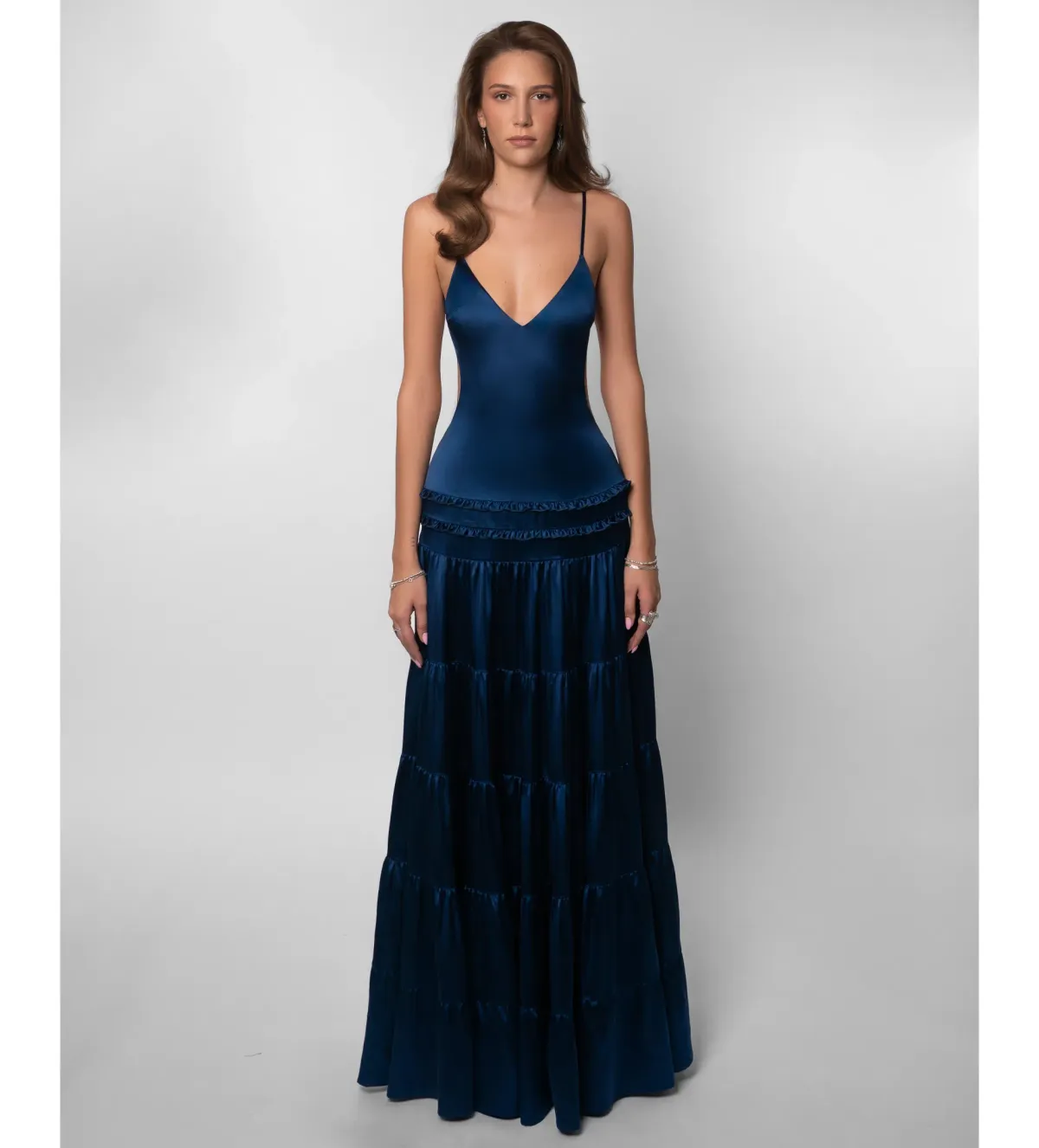Fenity Raven Maxi Dress in Navy Size AU6 for rent on The Volte - main image