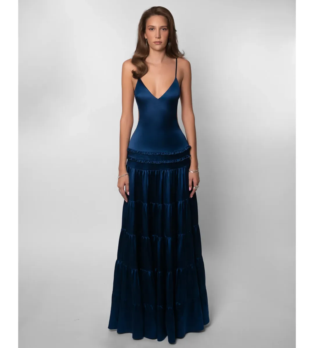 Fenity Raven Maxi Dress in Navy Size AU8 for rent on The Volte - main image