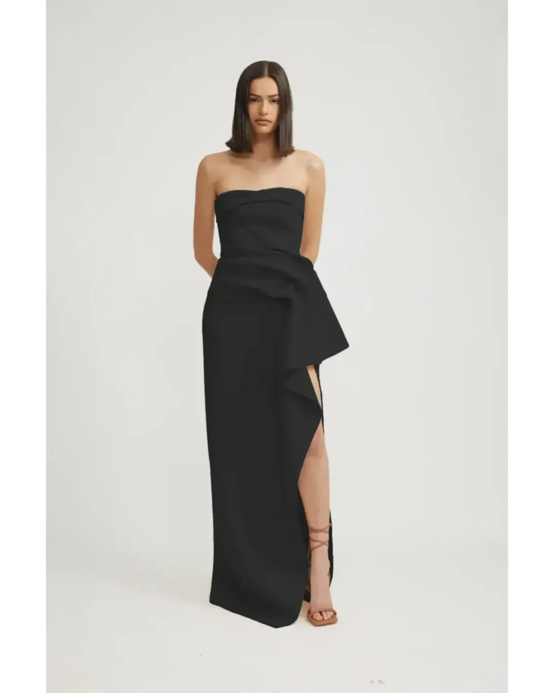 🖤 TOHJA November Dress - Size XS / 6 AU - Black Maxi Gown 🖤 for rent on The Volte - main image