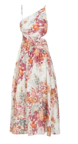 Zimmermann Asymmetrical Pattie midi dress  for rent on The Volte - image 3