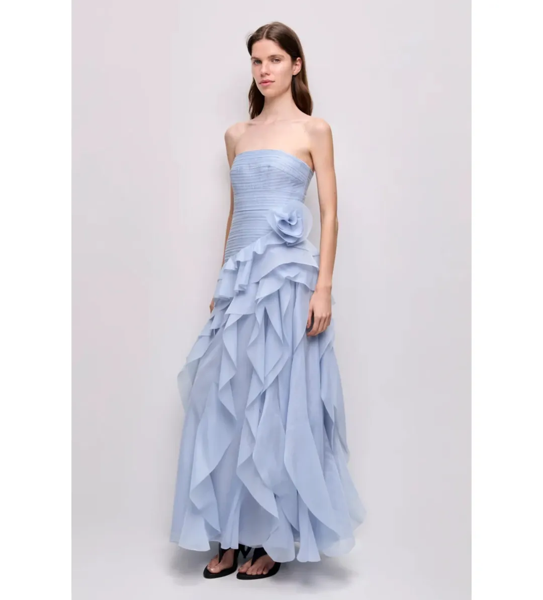 Aje Canyon Gown in Cloud Blue Size S/AU8 for rent on The Volte - main image