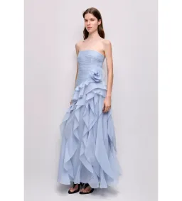Aje Canyon Gown in Cloud Blue Size S/AU8 for rent on The Volte - image 2