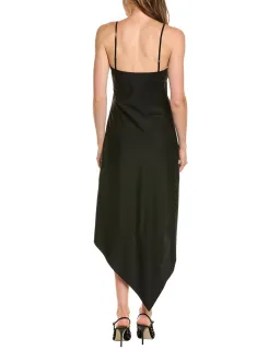 Helmut Lang Scarf Hem Midi Dress | Black | Size US 4 / AU 10 | Removable Straps | Work Function, Cocktail for rent on The Volte - image 2
