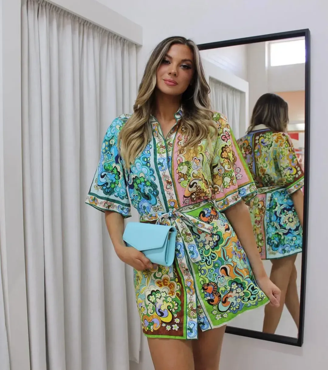 Alemais Dreamer Mini Dress In Multi Size AU 8 for rent on The Volte - main image