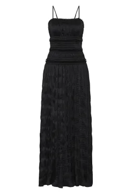 AJE DEWDROP LAYERED SATIN GOWN BLACK SIZE 6 for rent on The Volte - image 6