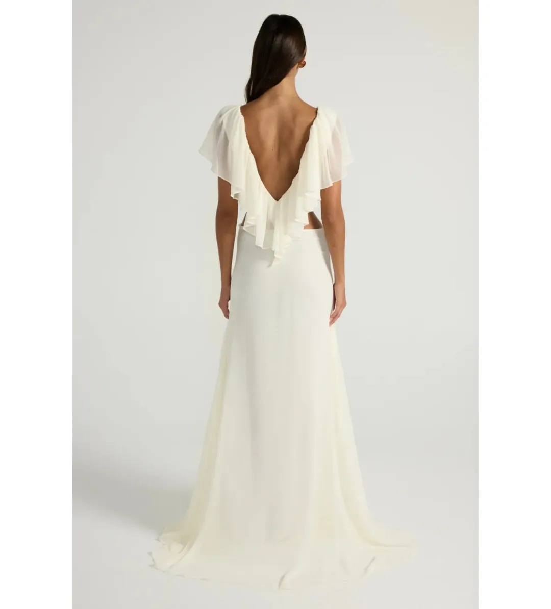 Ance Gria Clover Top and Skirt Set in Ivory Size AU8 for rent on The Volte - main image