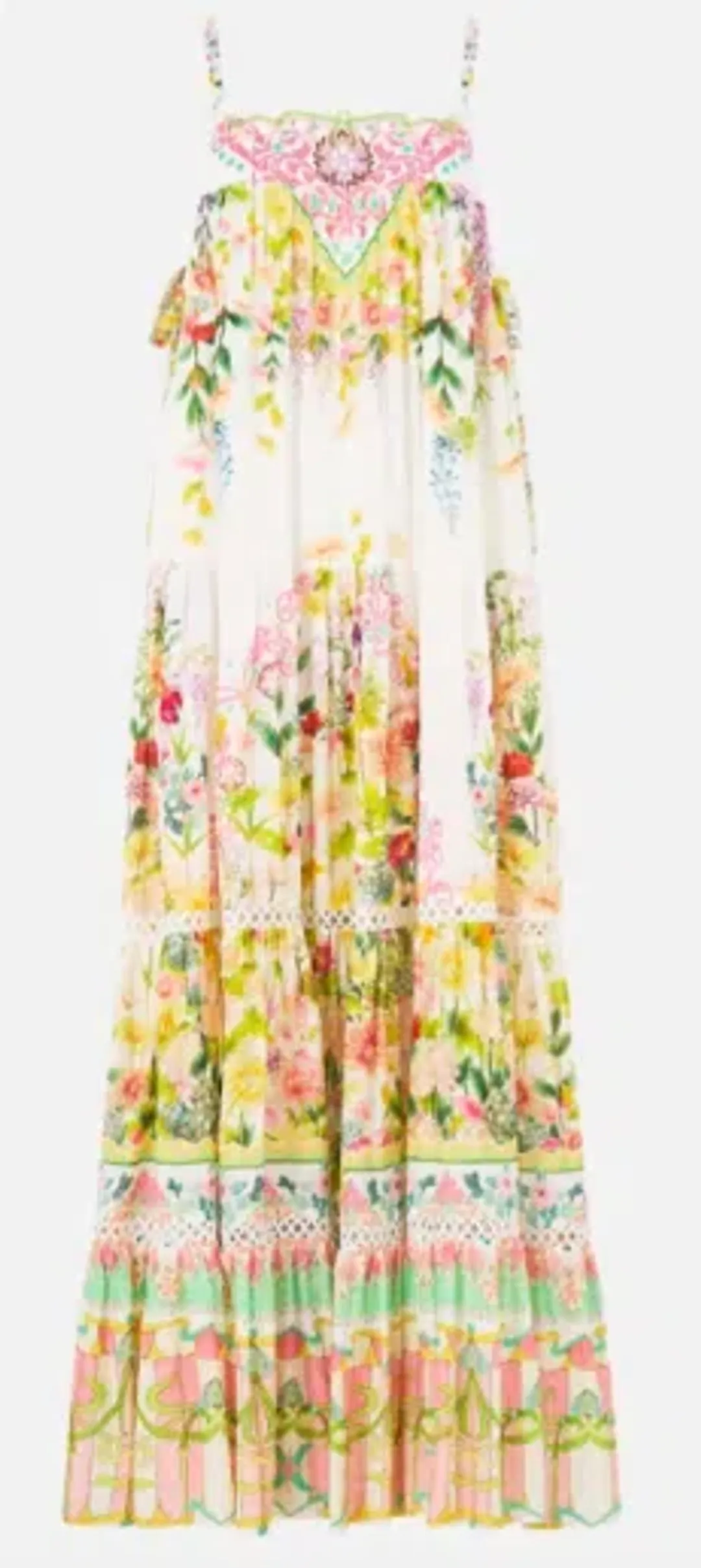 Long Tiered Dress with Bow ties for rent on The Volte - main image