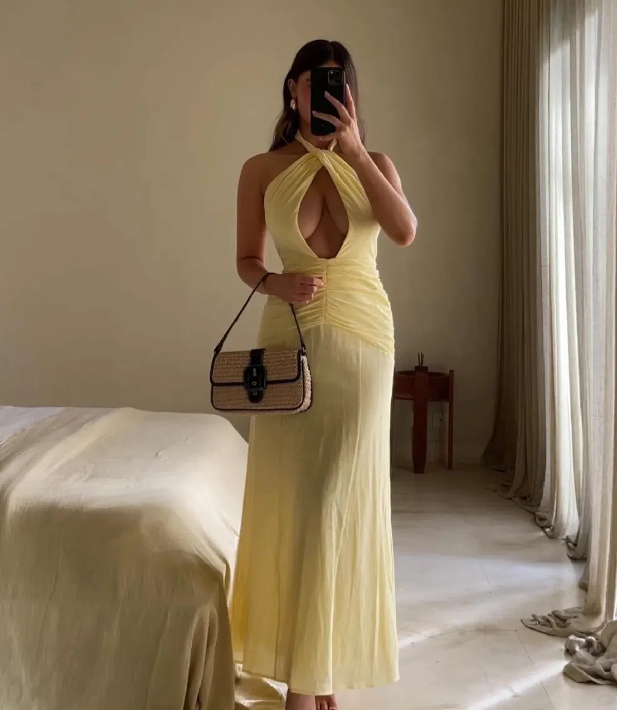 Venroy Halter Neck Maxi Size 8  for rent on The Volte - main image