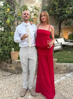 Ance Gria Romeo Gown Red Size 8  for rent on The Volte - image 3