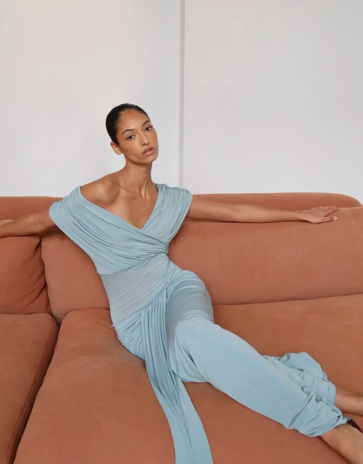 BENNI Celia Maxi Powder Blue Size 6 for rent on The Volte - main image
