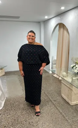 Multi Spot Long Sleeve Tilly Dress for rent on The Volte - image 1