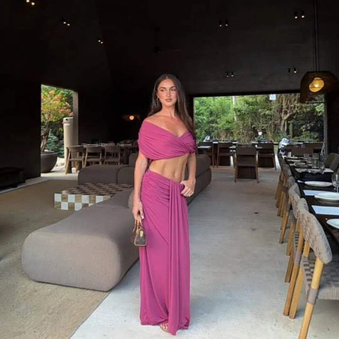 Benni Celia Set in Rose Wine Size 10 for rent on The Volte - main image