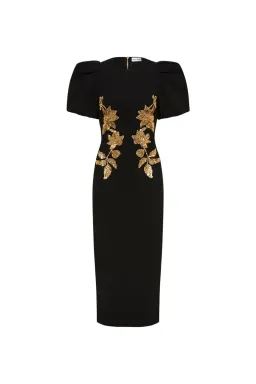 Rebecca Vallance Versailles Sequin Embellished Midi Dress Size 10 for rent on The Volte - image 4