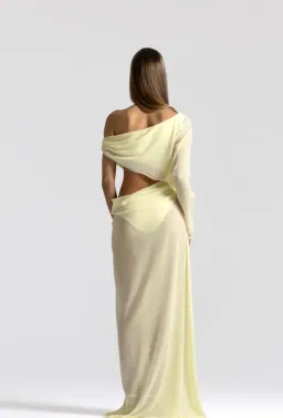 Natalie Rolt Imogen Dress Lemon Size 0/AU 6/XS for rent on The Volte - image 2