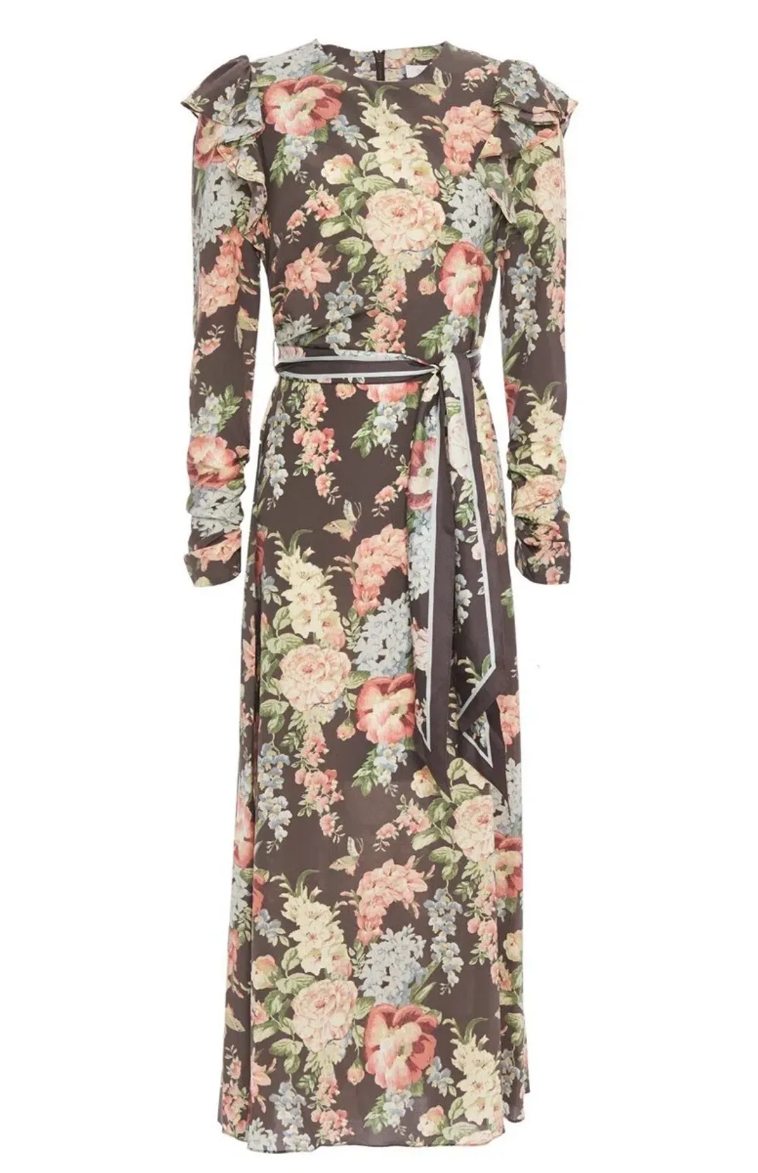 Zimmermann Espionage Ruched Long Sleeve Dress for rent on The Volte - main image