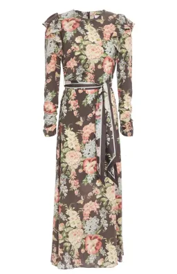 Zimmermann Espionage Ruched Long Sleeve Dress for rent on The Volte - image 2